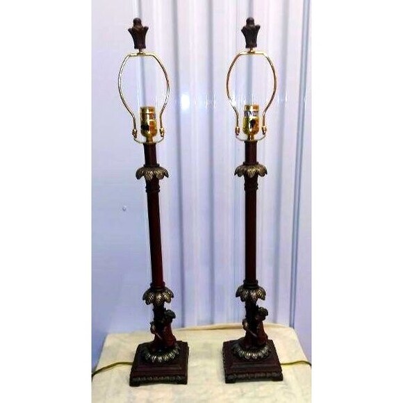 Monkey Pirates Lamps Figurine Statue Sculptures Chimps Buffet Table Lamps - Picture 4 of 7